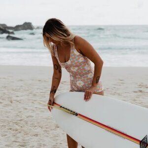 Inner Relm Luminate Surf Suit - Cosmic Lilypad - Size Medium